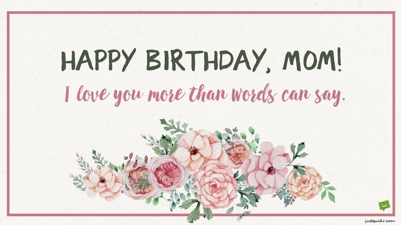 Happy Birthday Wishes Messages for MOM