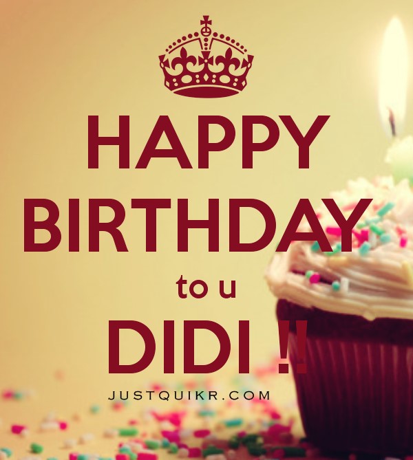 Creative Happy Birthday Wishing Cake Status Images for DIDI