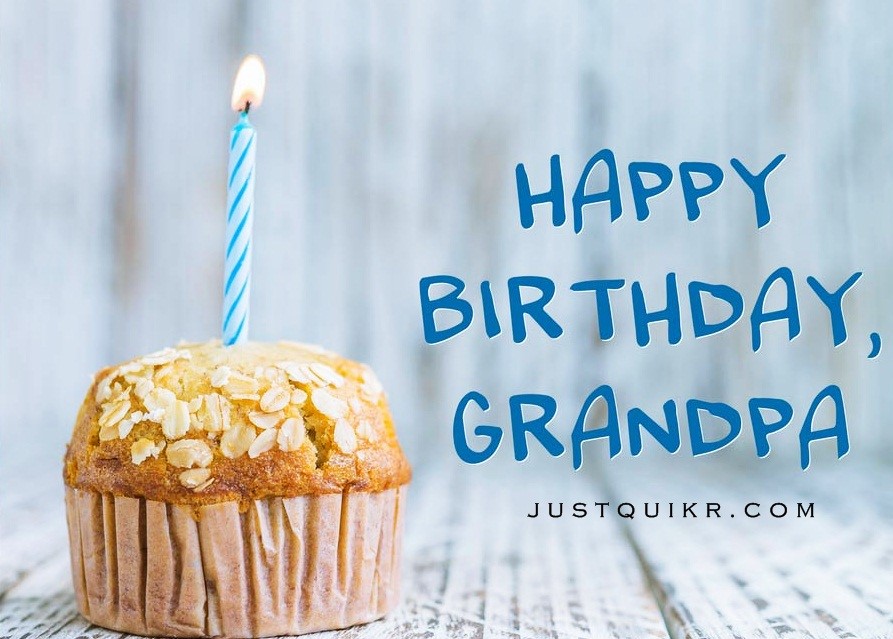 Creative Happy Birthday Wishing Cake Status Images for GRANDFATHER