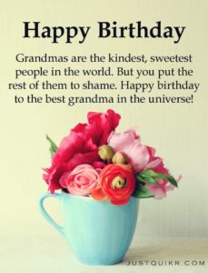 Happy Birthday Special Unique Wishes Messages for GRANDMOTHER