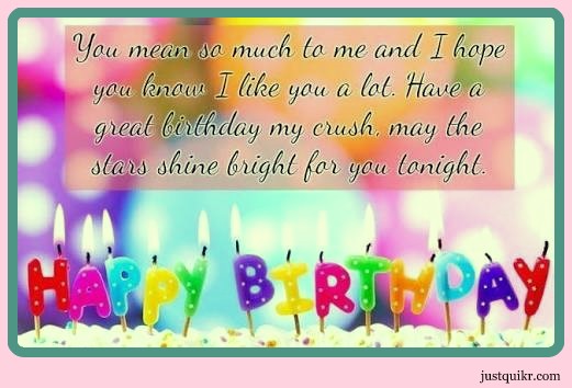 Happy Birthday Special Unique Wishes Messages for CRUSH