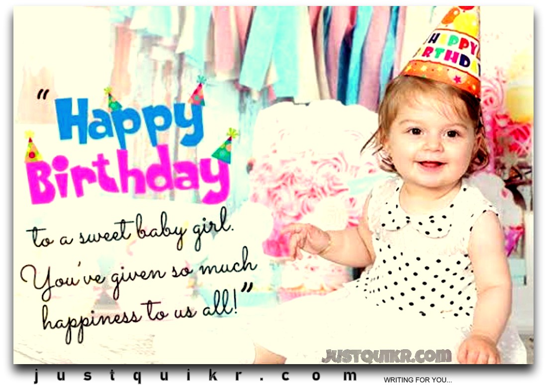 Top 50 Happy Birthday Special Wishes For Baby Girl Just Quikr Presents Birthday Wishes Festival