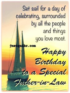 Creative Happy Birthday Wishes Thoughts Quotes Lines Messages in English for Father in Law