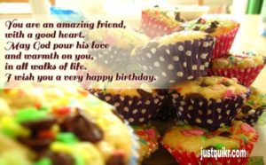 Happy Birthday Shayari Greetings Sayings SMS and Images for Just Friend