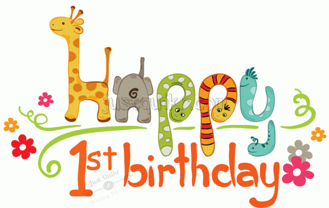 Creative Happy Birthday Wishes Thoughts Quotes Lines Messages in English for One year Old Boy