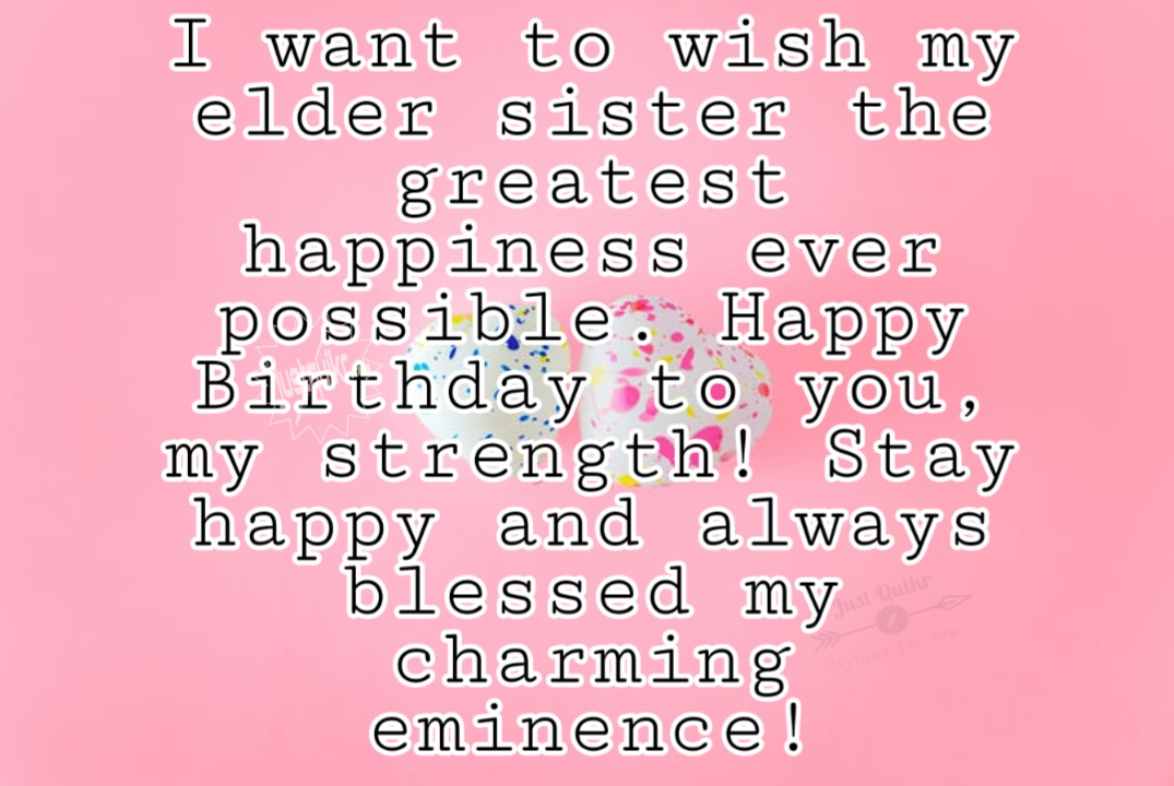 Creative Happy Birthday Wishes Thoughts Quotes Lines Messages in English for old Sister
