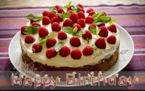 Creative Happy Birthday Wishing Cake Status Images for Aunty in Punjabi