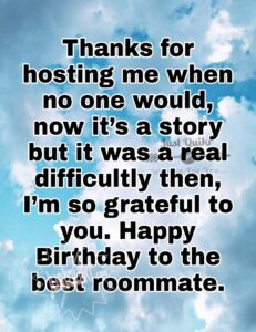 Happy Birthday Shayari Greetings Sayings SMS and Images for Roommate