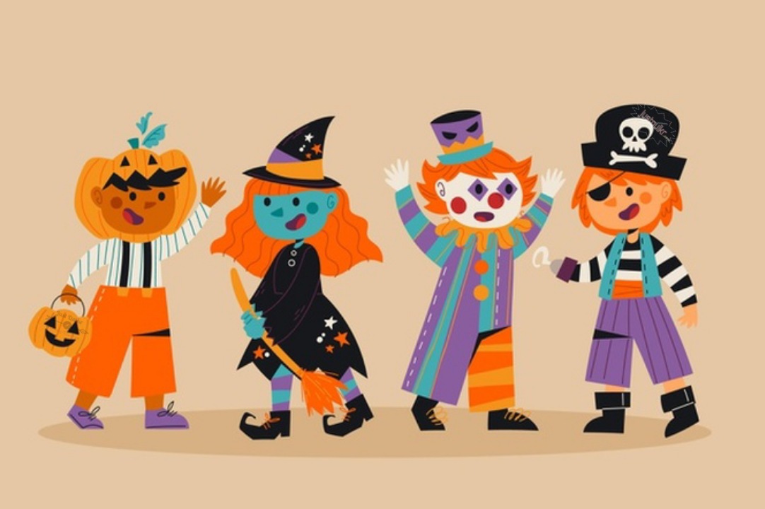 Halloween Day Cartoon Funny Faces