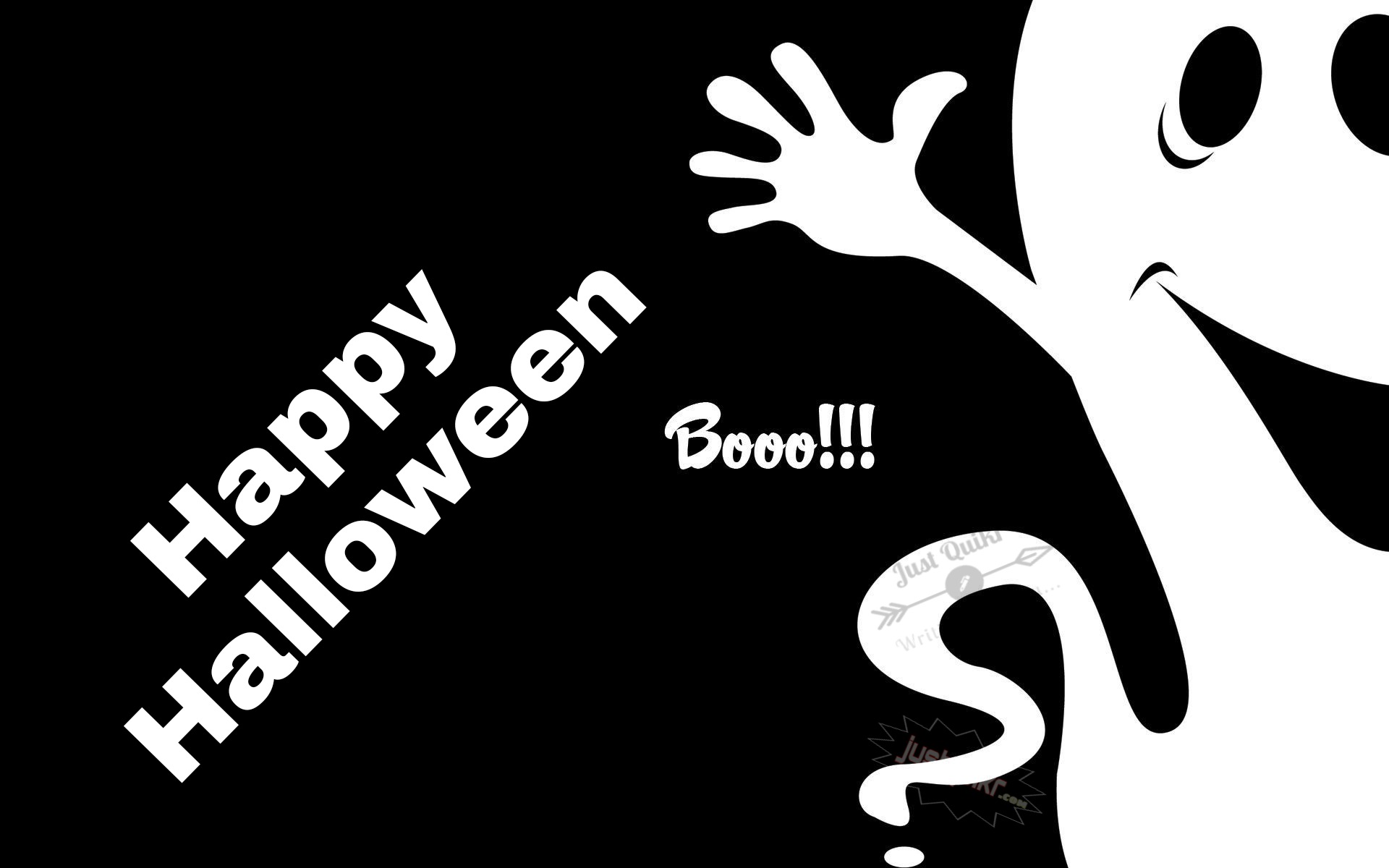 Halloween Day Cartoon HD Images Free Black and White