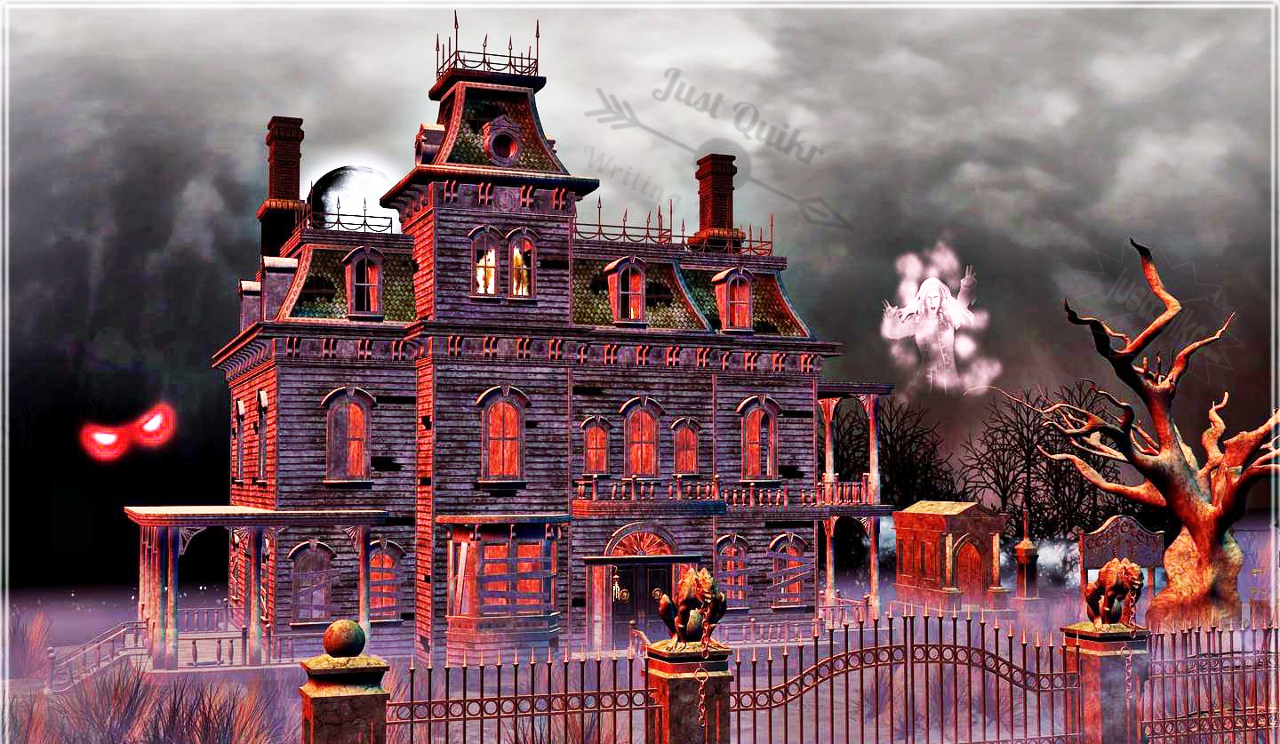 Halloween Day Cartoon Haunted House HD Images Pictures 