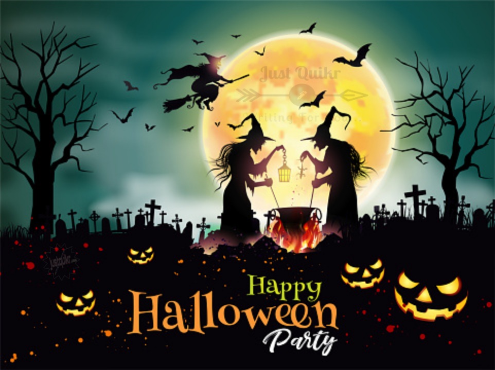 Halloween Day Cartoon Haunted House Quotes