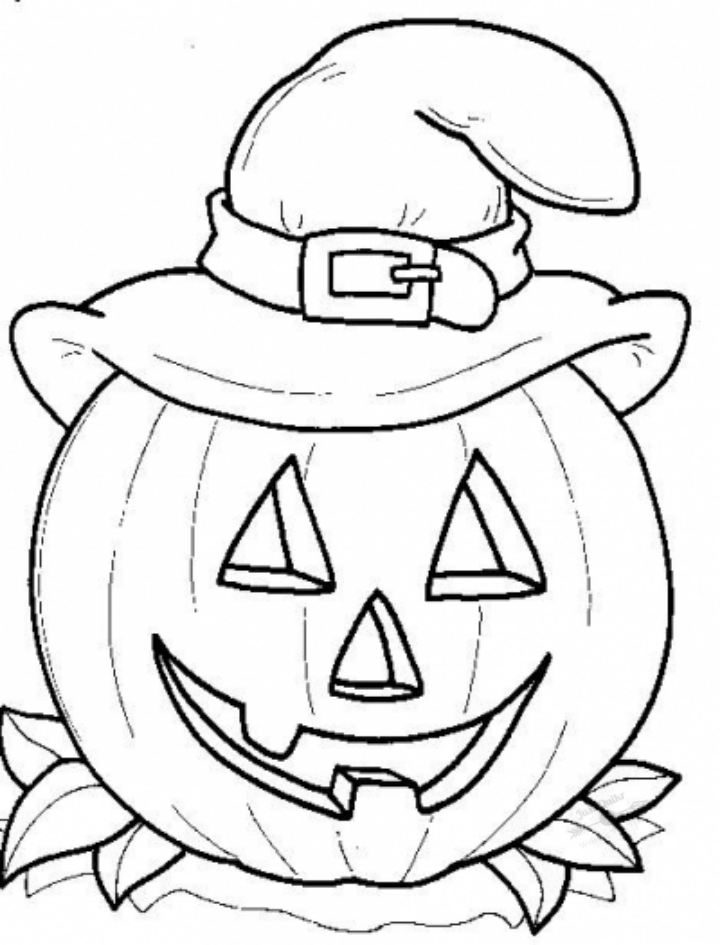 Halloween Day Coloring Pages Drawings for Birthday