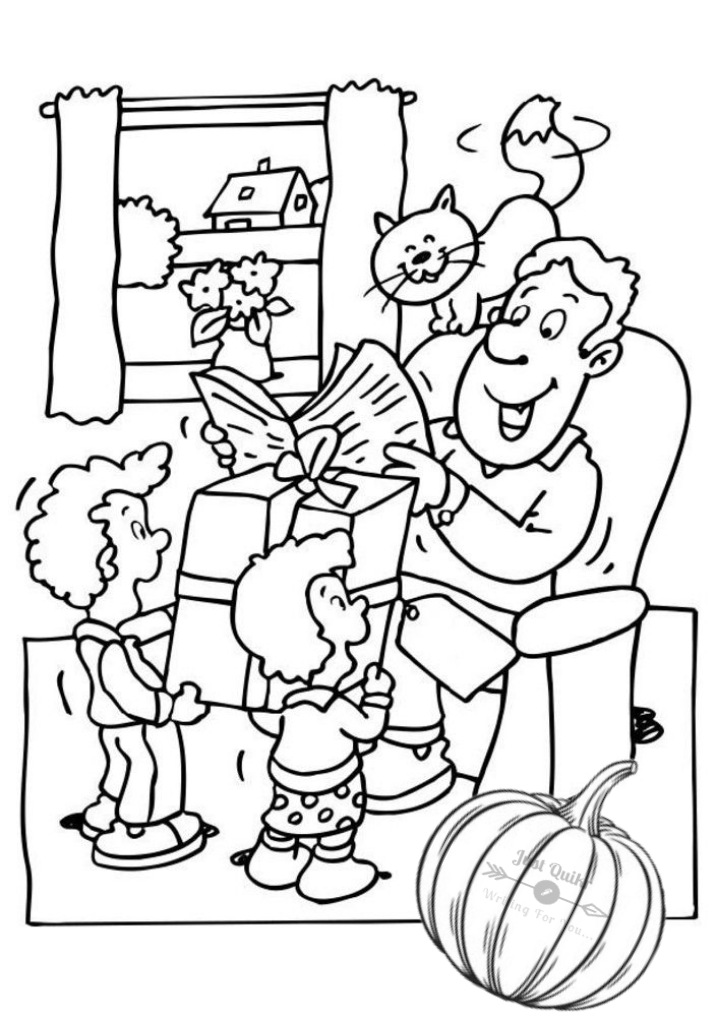 Halloween Day Coloring Pages Drawings for Daddy