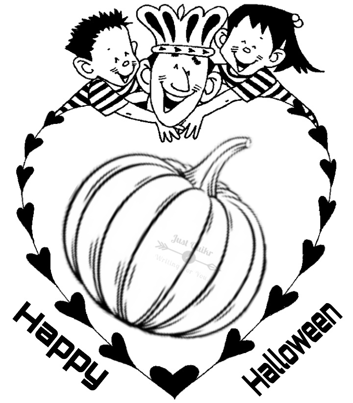 Halloween Day Coloring Pages Drawings for Daddy