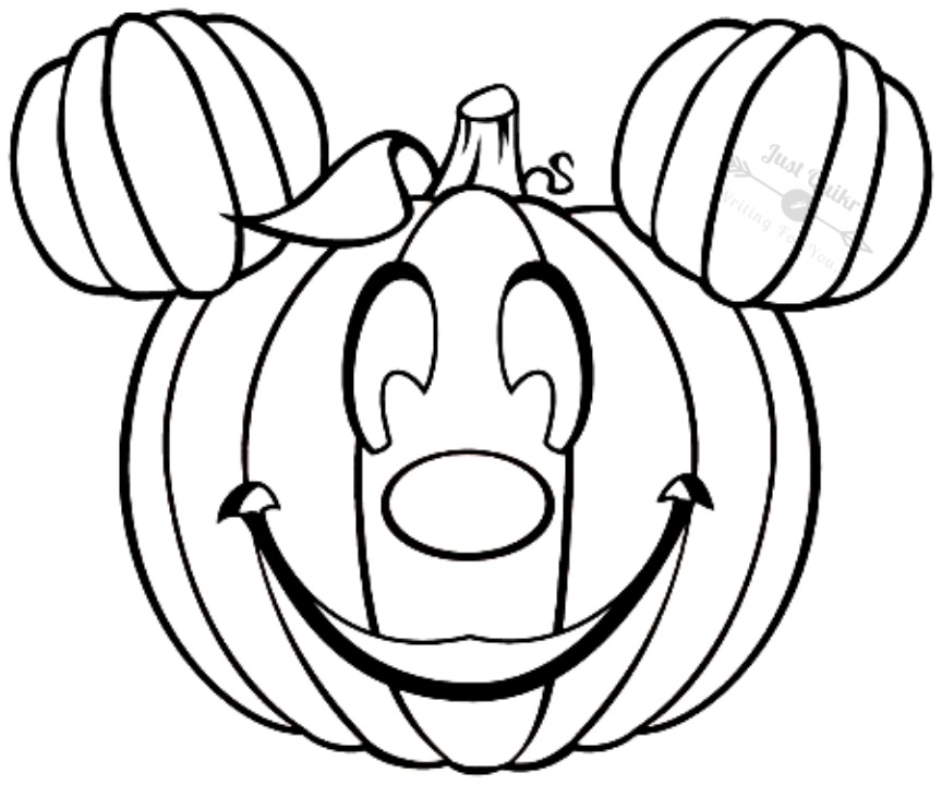 Halloween Day Coloring Pages Drawings for Disney Printable