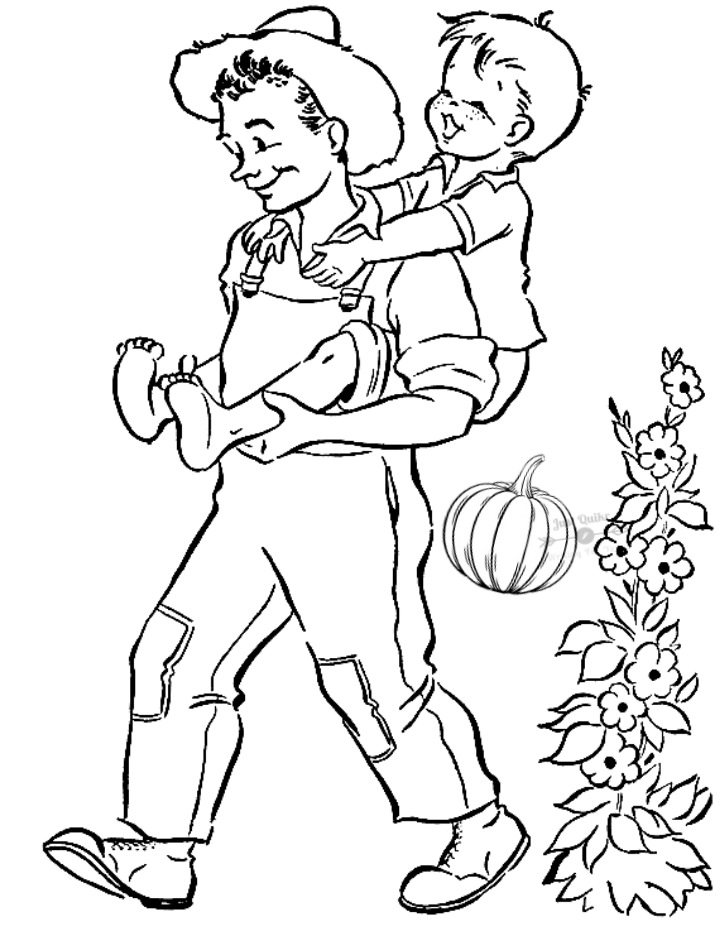 Halloween Day Coloring Pages Drawings for Grandpa and Grandma