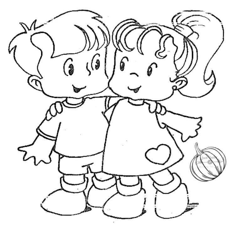 Halloween Day Coloring Pages Drawings for Love