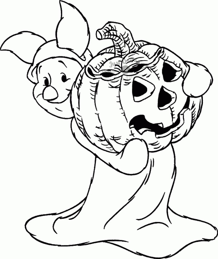 Halloween Day Coloring Pages Drawings for Toddlers