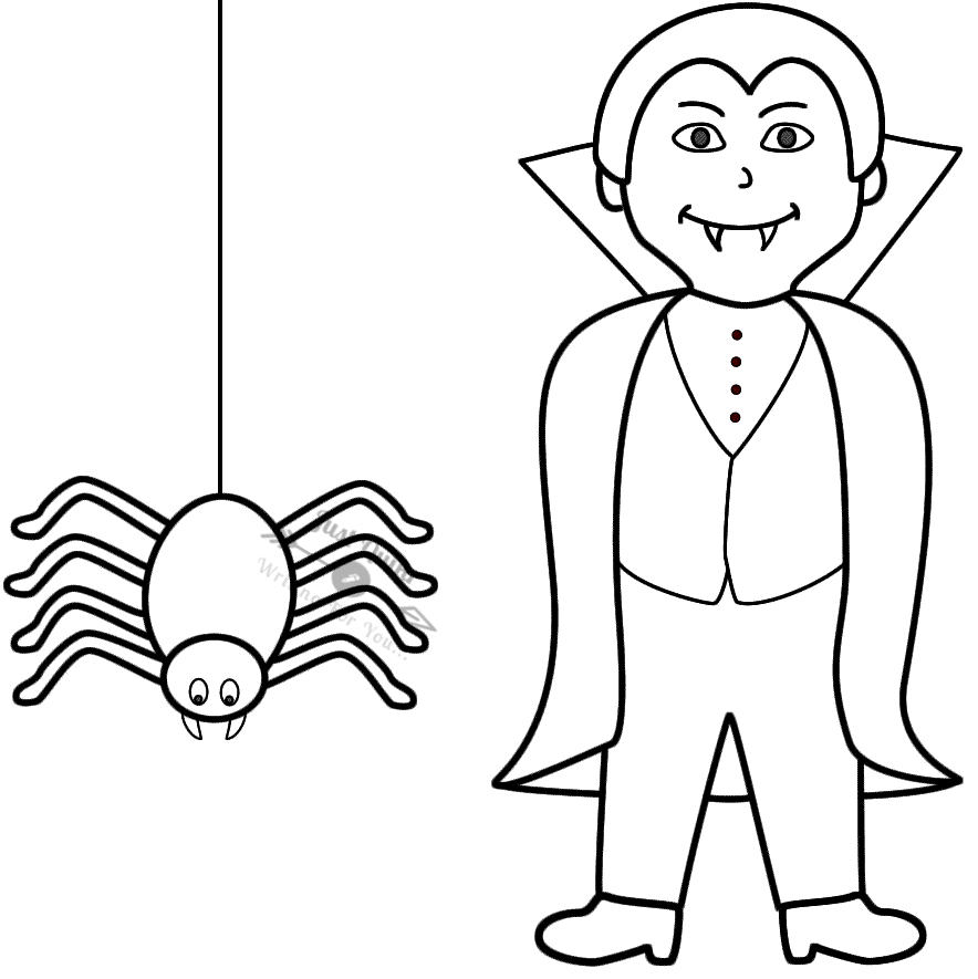 Halloween Day Coloring Pages Drawings free to Print, Printable