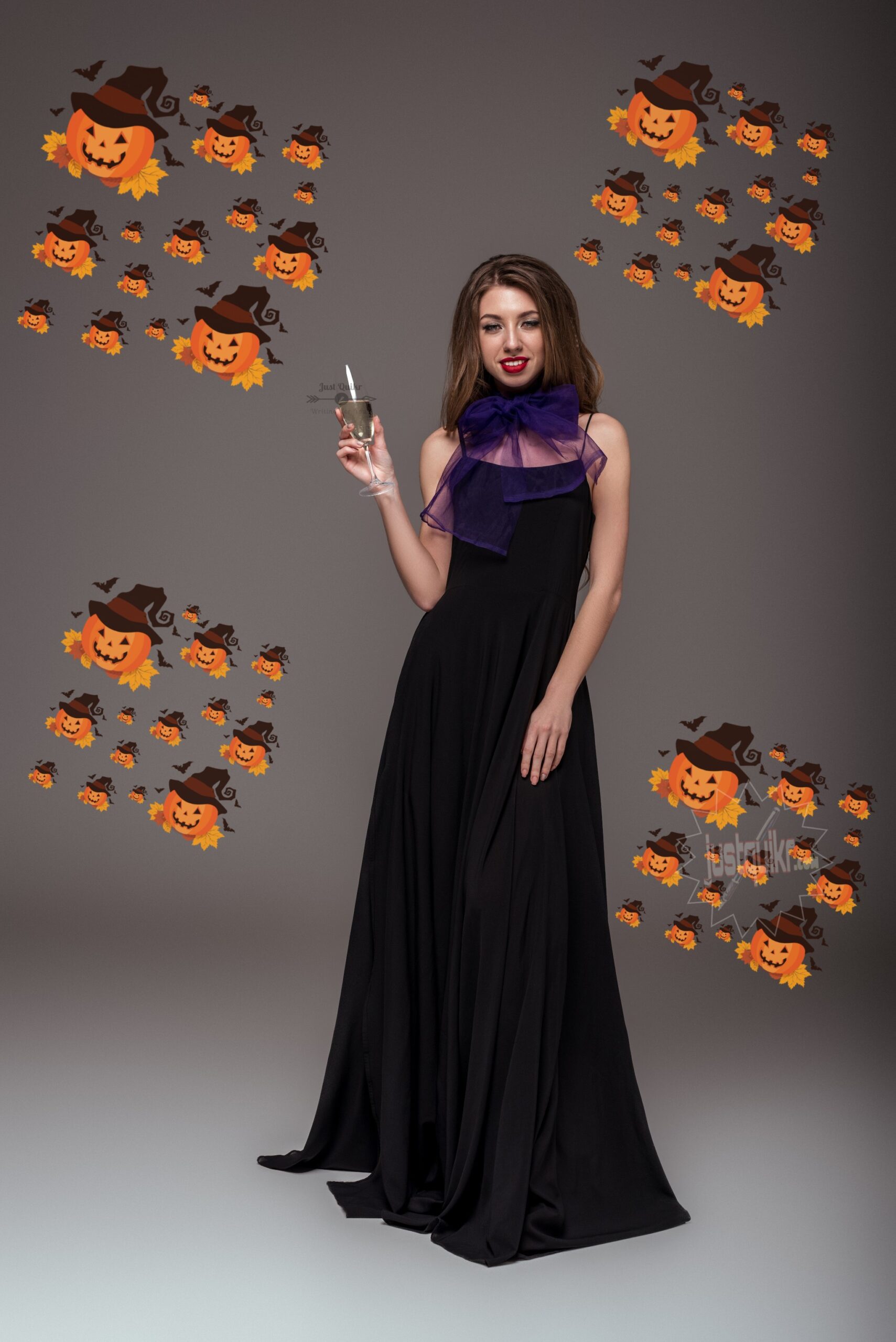 Halloween Day Dress Ideas for Long Black Dress 