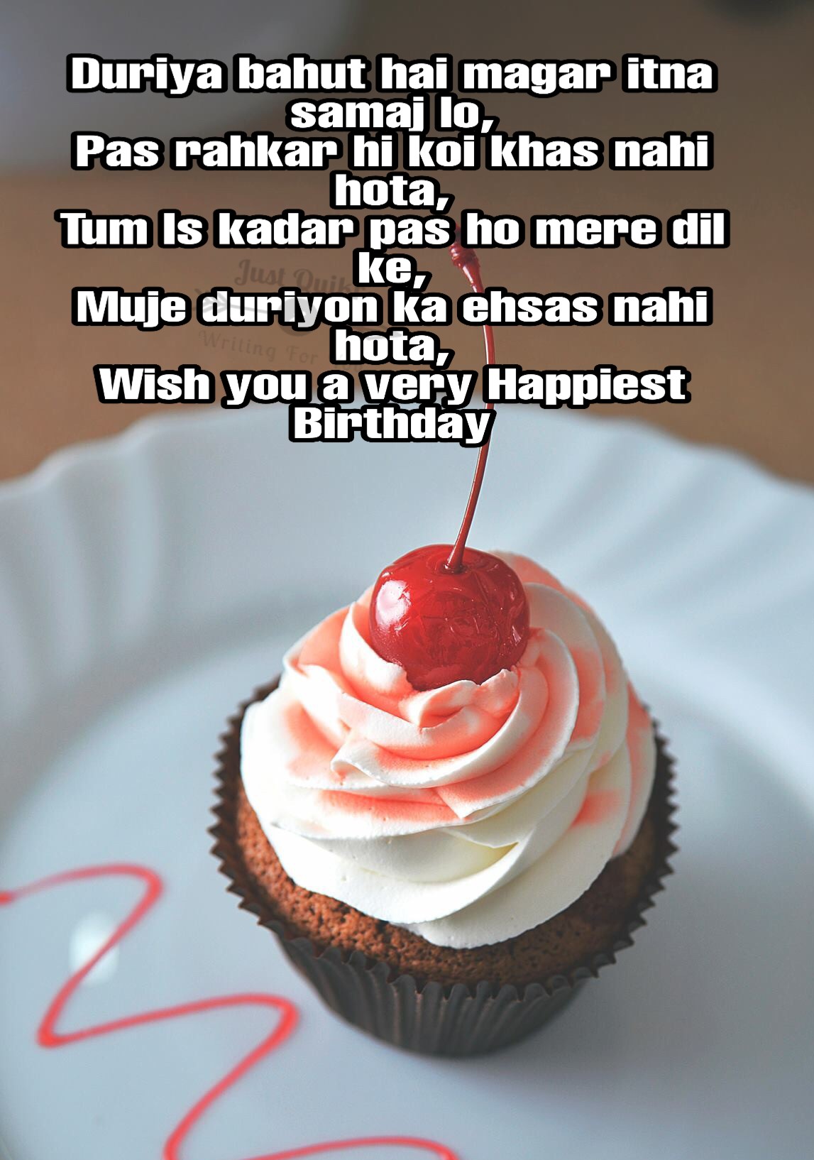Happy Birthday Cake HD Pics Images with Shayari Sayings for Couple