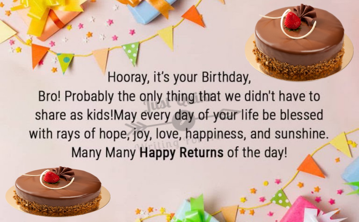 Happy Birthday Cake HD Pics Images with Wishes Quotes for Brother 