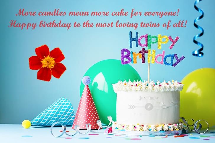 Happy Birthday Cake HD Pics Images with Wishes Quotes for Twins