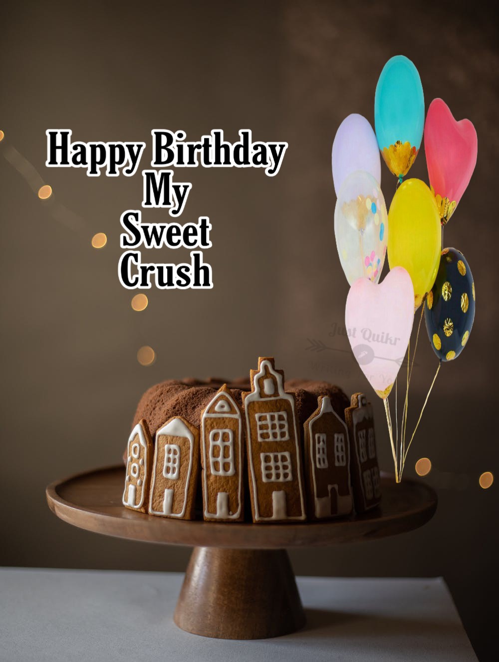 Special Unique Happy Birthday Cake HD Pics Images for Crush
