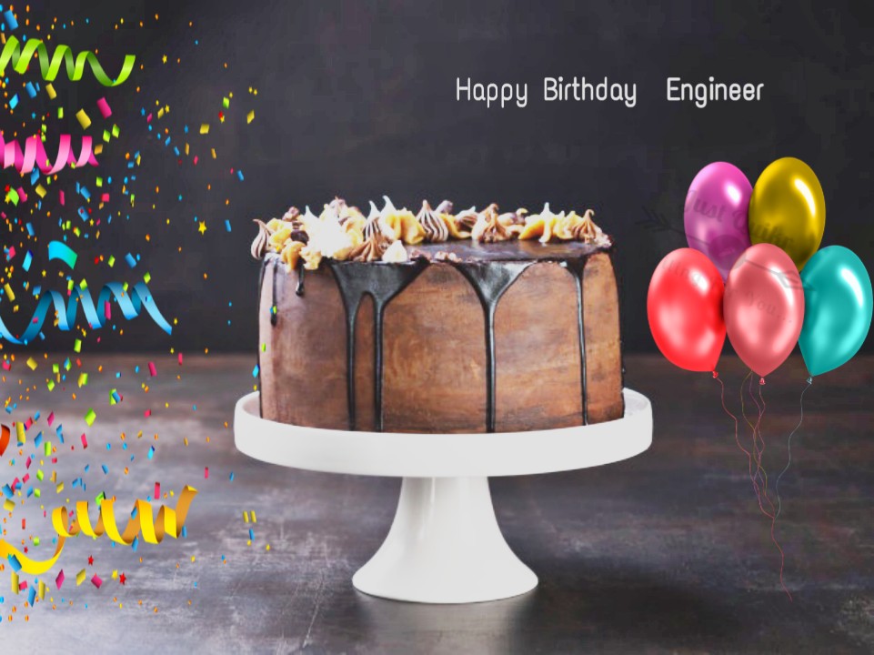 Special Unique Happy Birthday Cake HD Pics Images for Engineer 