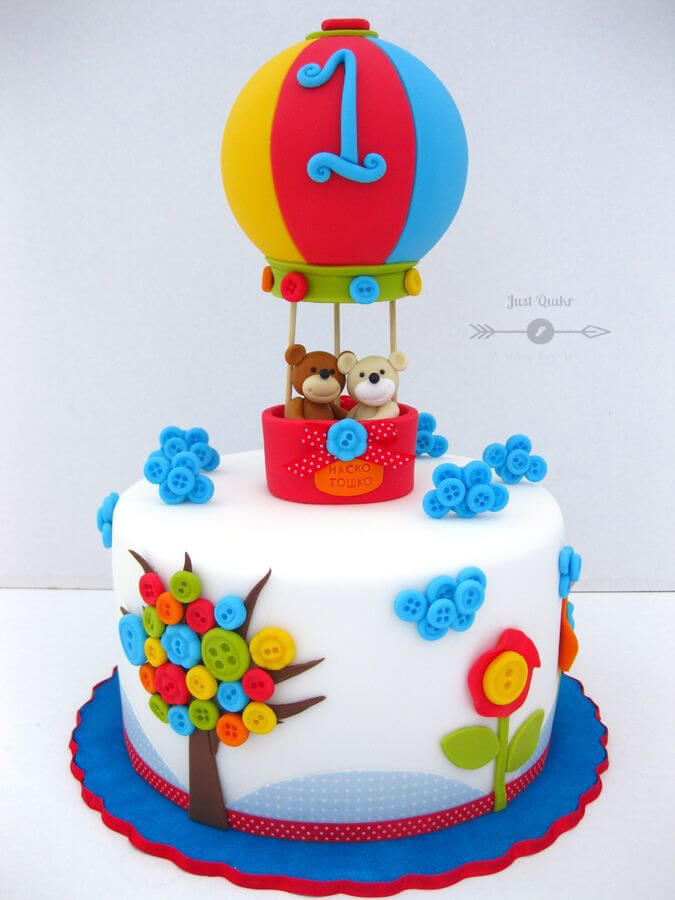 Special Unique Happy Birthday Cake HD Pics Images for One Year Boy