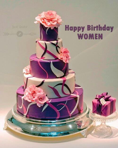 Cake happy ladies birthday 3 Tier