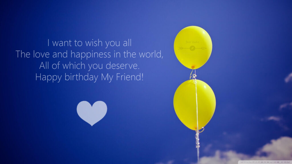 Happy Birthday Cake HD Pics Images with Shayari Sayings for Friend in English