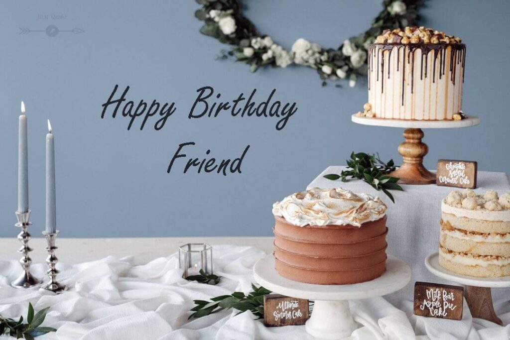 Special Unique Happy Birthday Cake HD Pics Images for Friend in Hindi