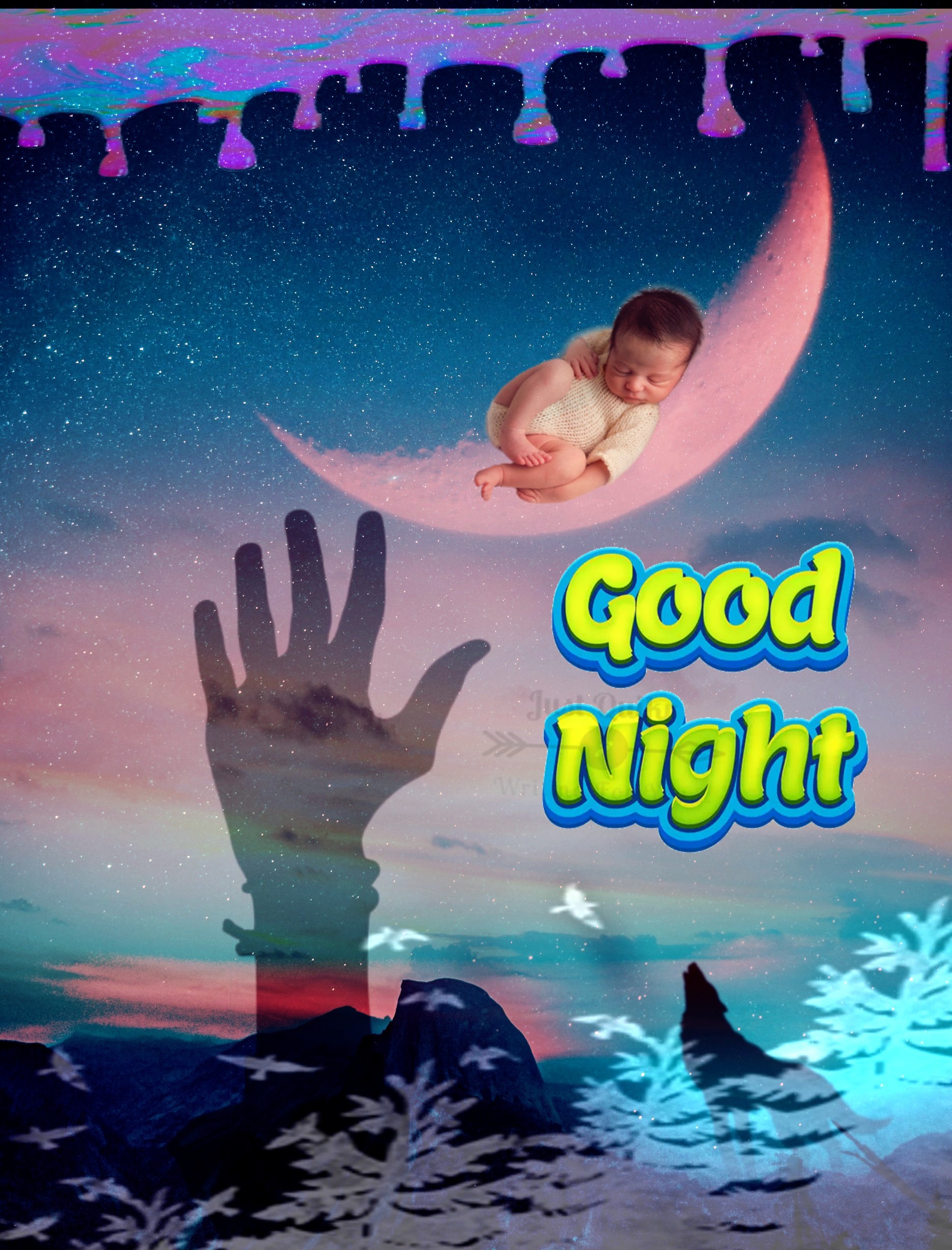 Good Night HD Pics Images For Baby