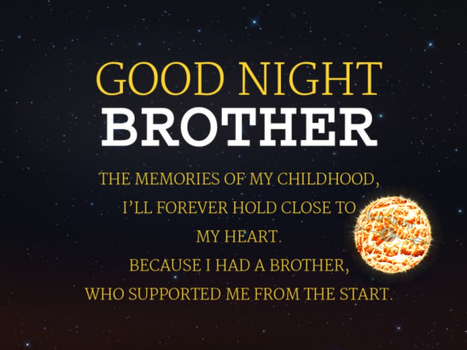 Good Night HD Pics Images For Brother 