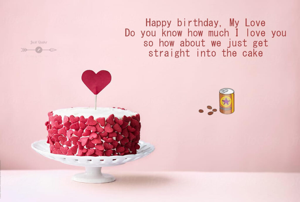 Happy Birthday Cake HD Pics Images with Shayari Sayings for Love in English