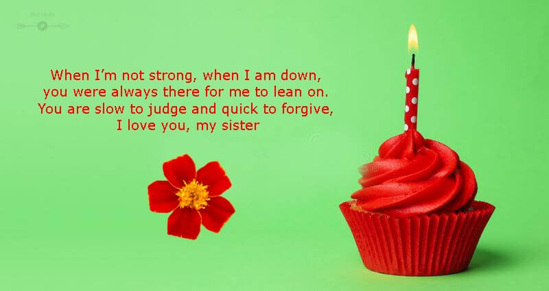 Happy Birthday Cake HD Pics Images with Shayari Sayings for Sister in English