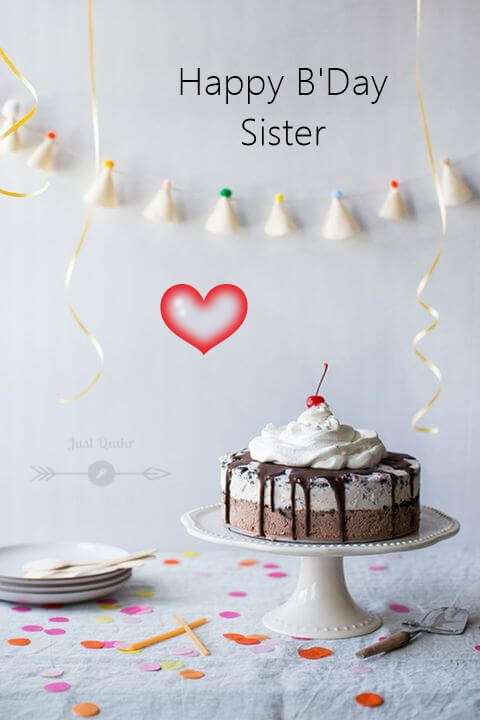 Special Unique Happy Birthday Cake HD Pics Image for Sister in Punjabi