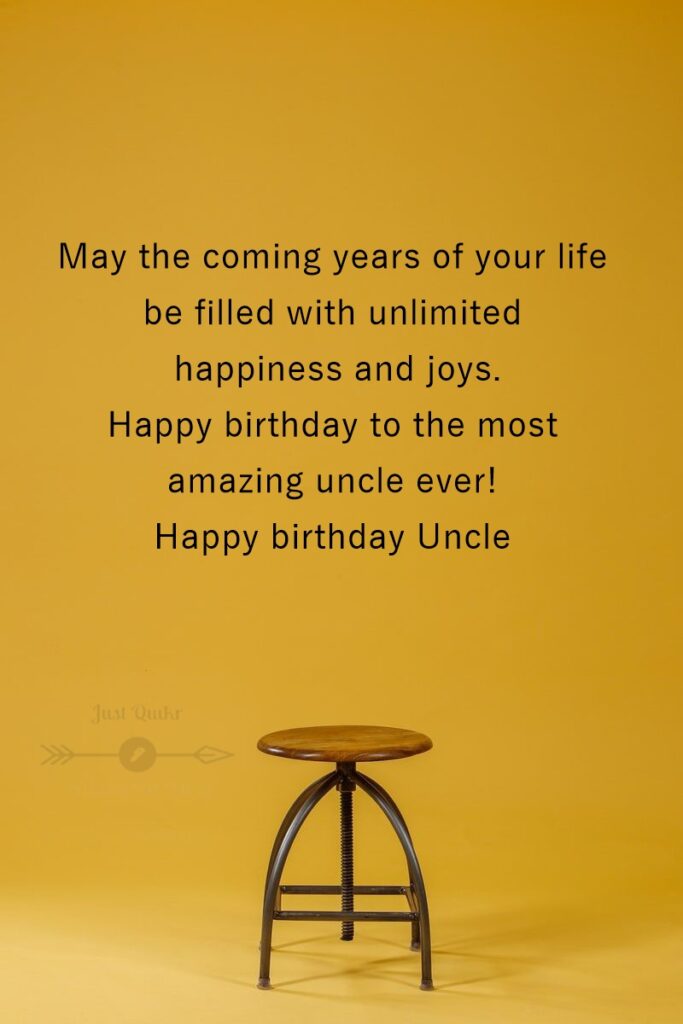 Happy Birthday Cake HD Pic Image with Shayari Saying for Uncle in English