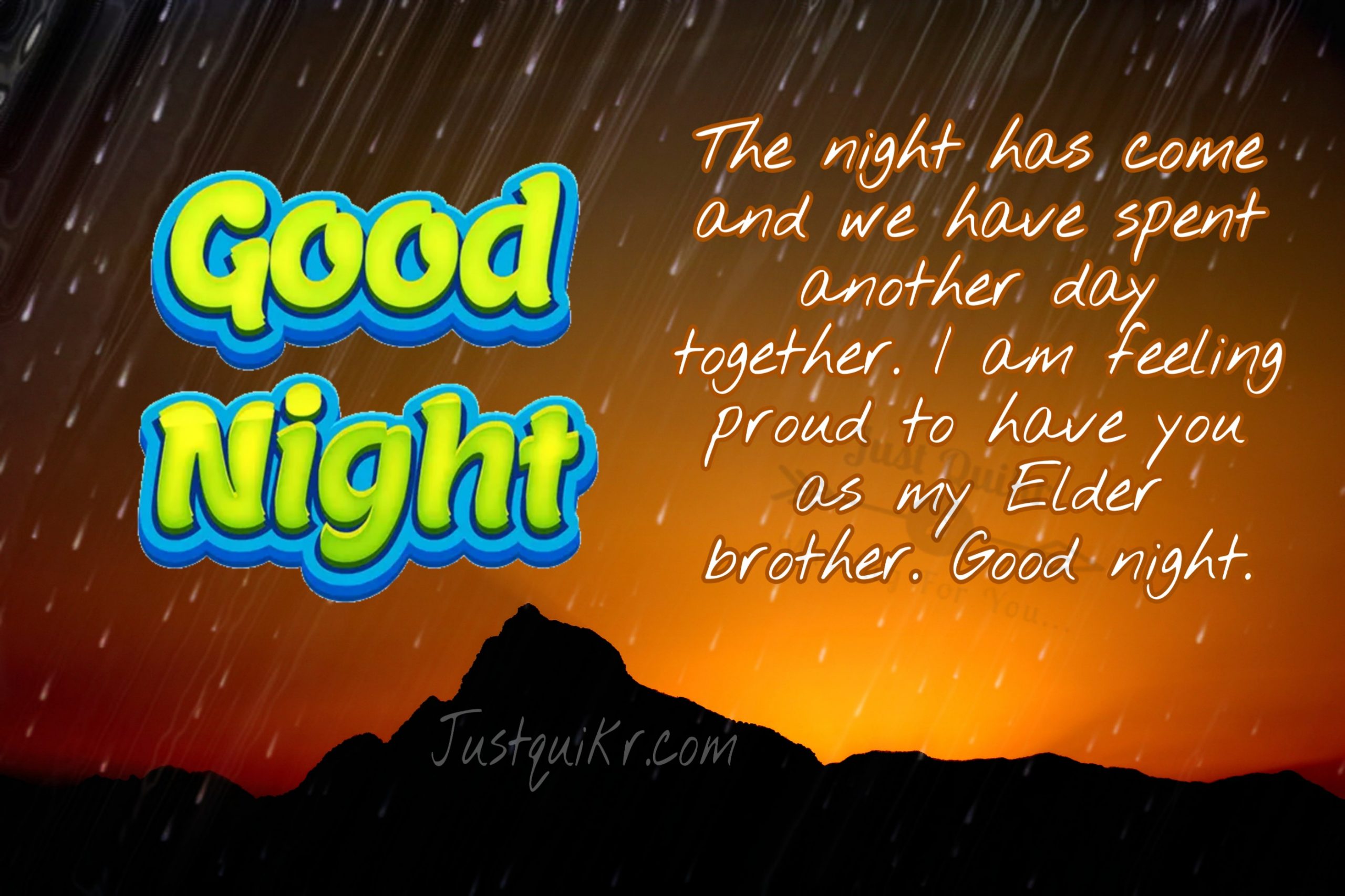 Good Night HD Pics Images For Elder Brother
