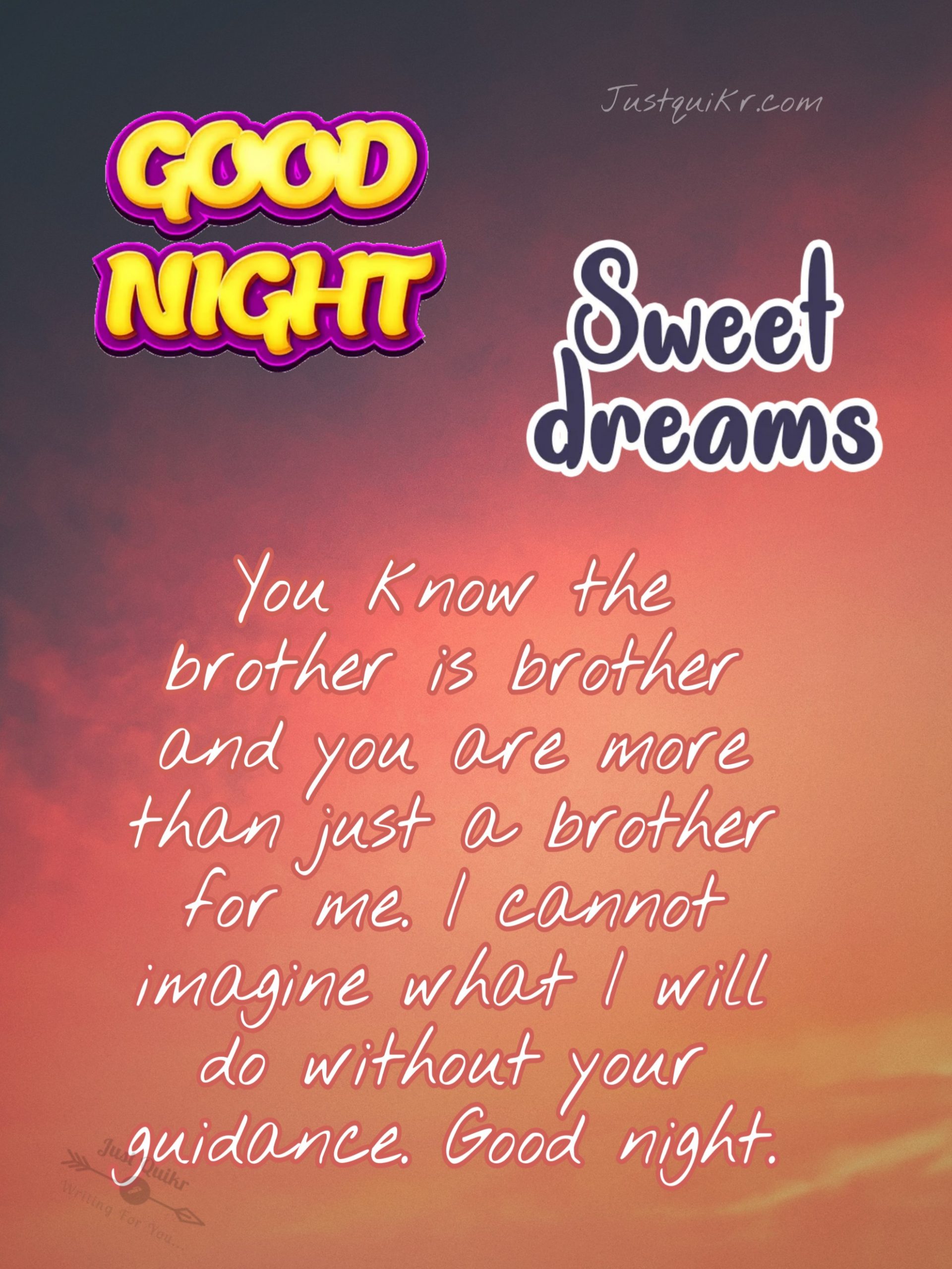 Good Night HD Pics Images For Elder Brother
