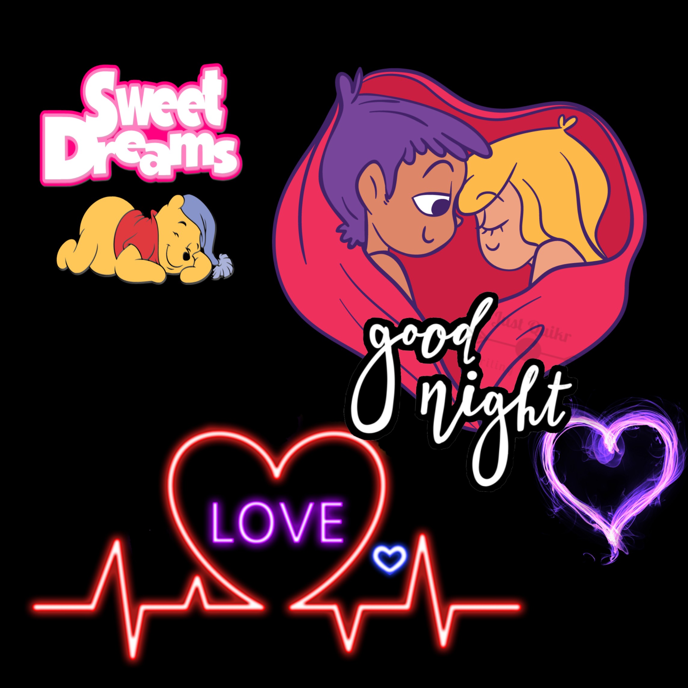 Good Night HD Pics Images For Him With Love