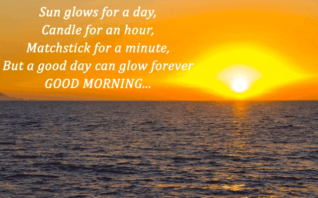 Good Morning Quotes in English GIF Images