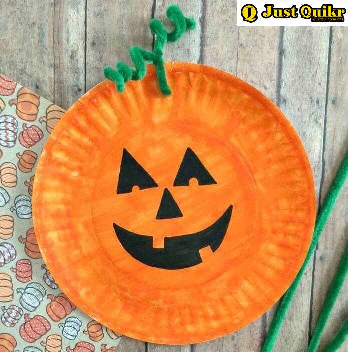 Pumpkin decorations with craft materials